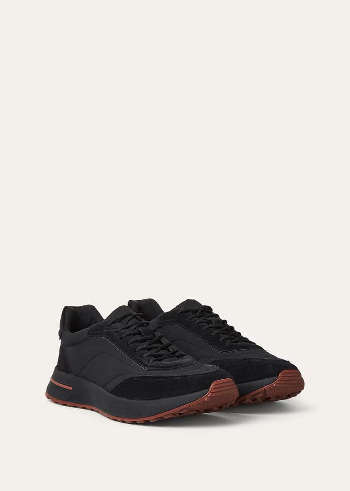 Loro Piana Week End Walk Suède Black On Black