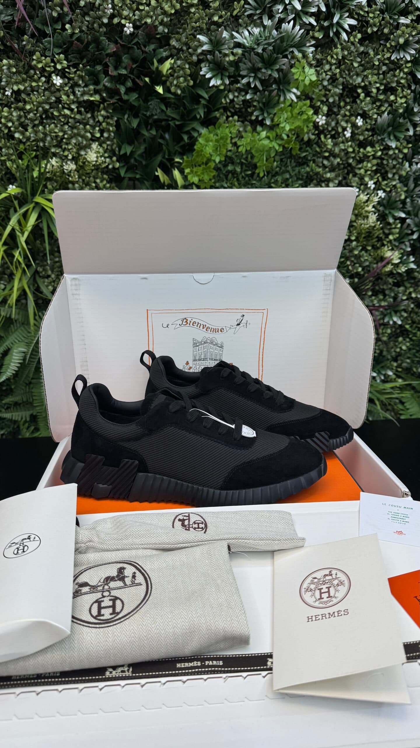 Hermes Bouncing Sneakers Suède Black